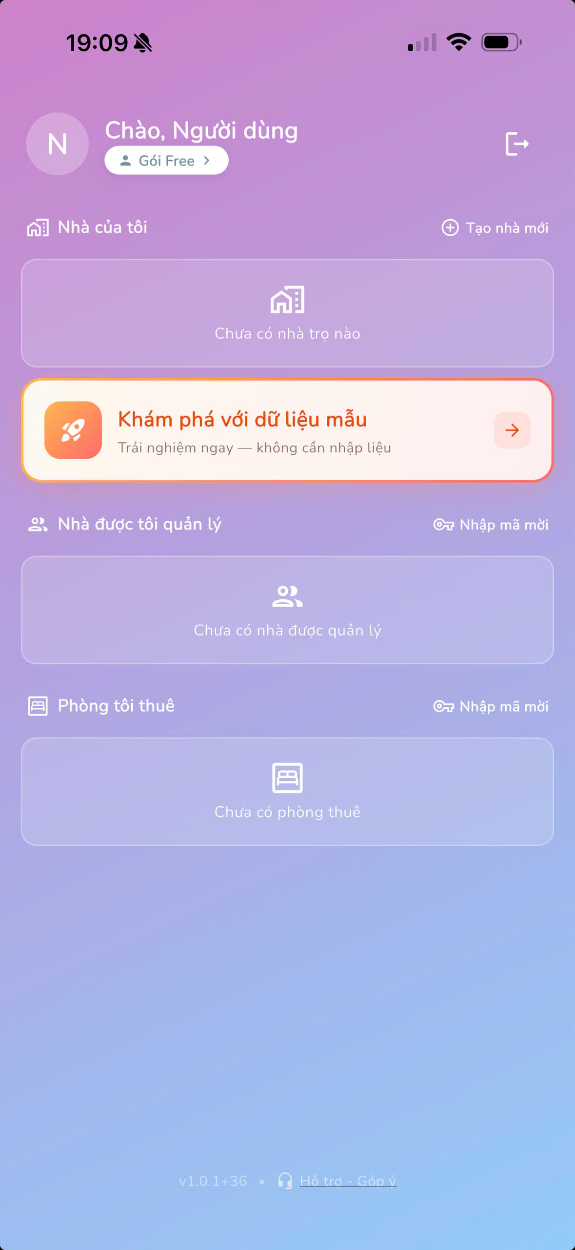 Chọn nhà trọ - Workspace Picker